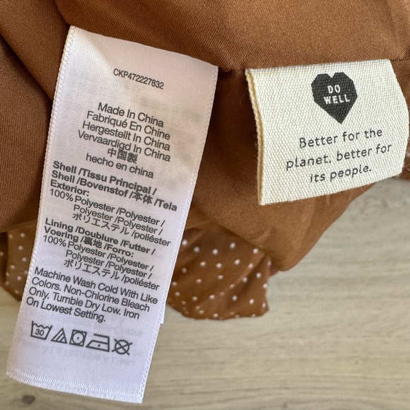 NWT Madewell Sophia Cami Tiered Midi Dress in Dot Brown Polka Dot Size 12 Spring - Picture 12 of 12